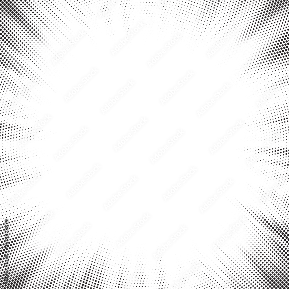 Poster Transparent PNG available Halftone gradient sun rays pattern. Abstract halftone vector dots background. monochrome dots pattern. Vector background in comic book style with sunburst rays and halftone. 