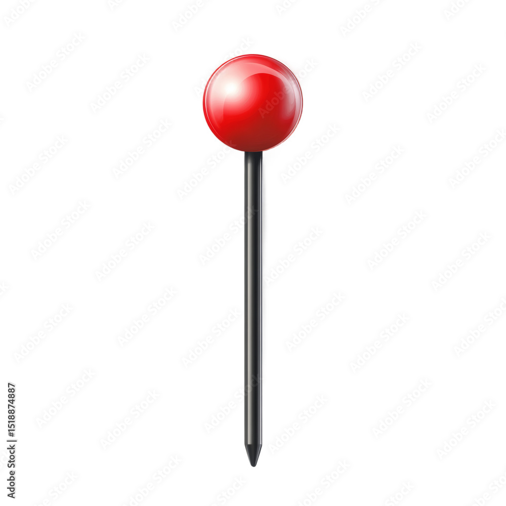 Poster [transparent background png]realistic red map pointer illustration