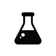 Erlenmeyer flask silhouette
