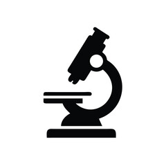 microscope on white background