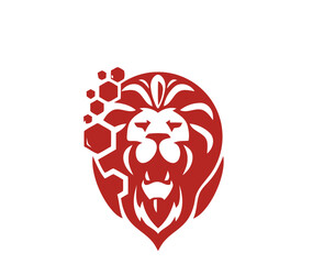 lion head vector illustration