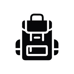 Travel backpack silhouette
