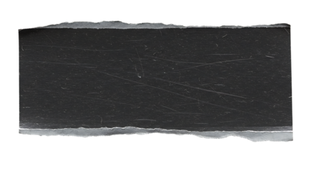 Torn Dark Grey Paper Scrap with Scratches