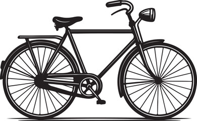 vintage bicycle silhouette