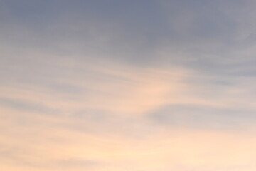 beautiful golden sky and white cloud background in springtime