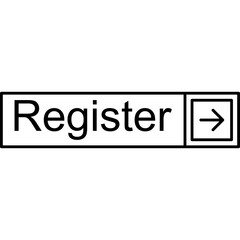 Obraz premium Register Vector Icon