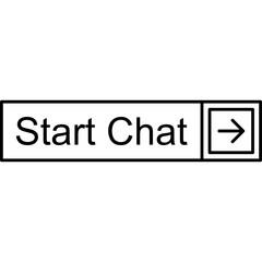 Start Chat Vector Icon
