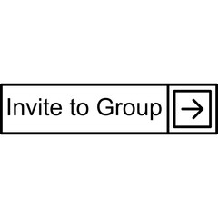 Invite to Group Vector Icon