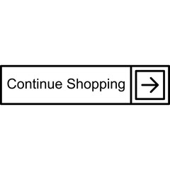 Continue Shopping Vector Icon
