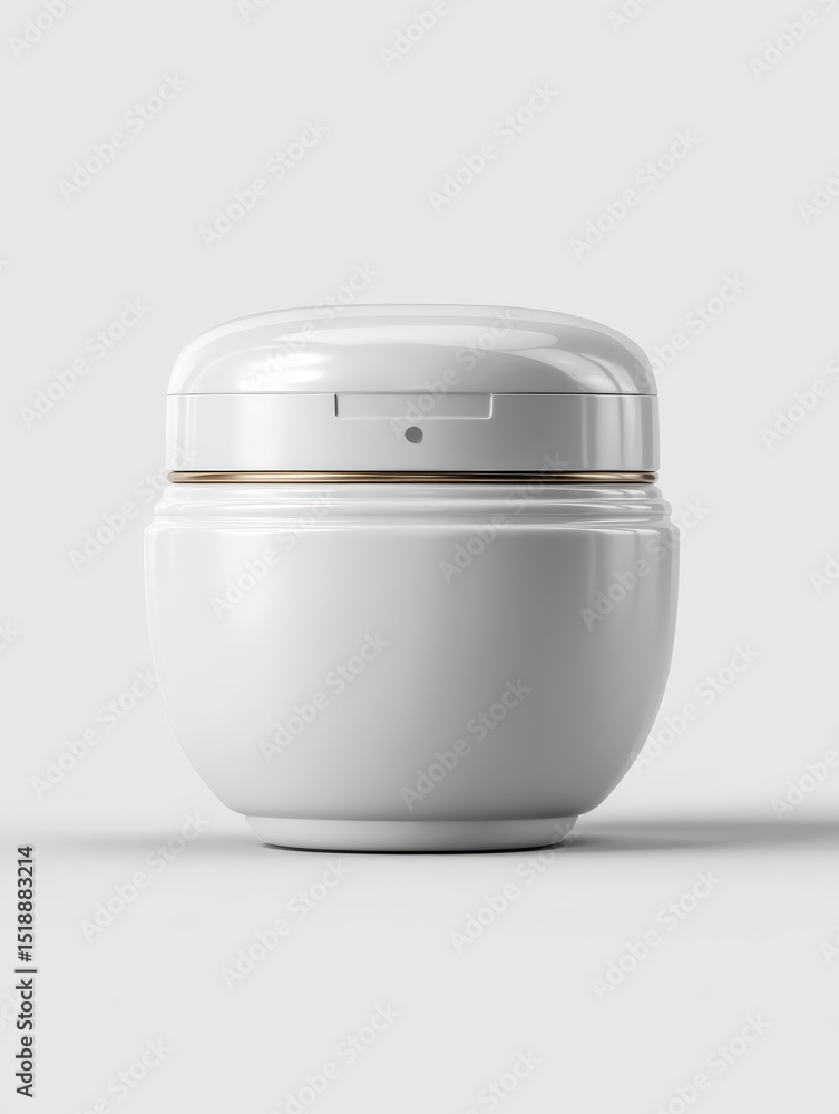 Poster white blank mockup container template for packaging design and branding projects