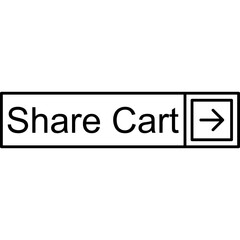 Share Cart Vector Icon