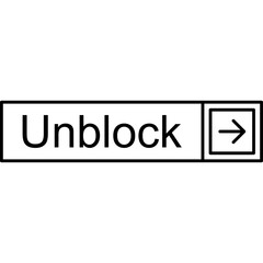 Unblock Vector Icon