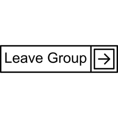 Obraz premium Leave Group Vector Icon