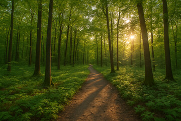 Obraz premium path in the forest