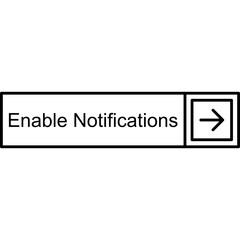 Enable Notifications Vector Icon