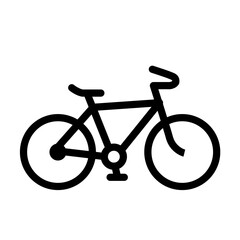 grocery-getter bike. road bike.  Icon vector. Monochrome. City cycle.