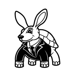 vector illustration of a rabbit