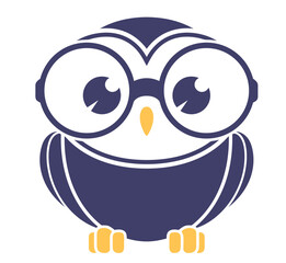 owl on white background