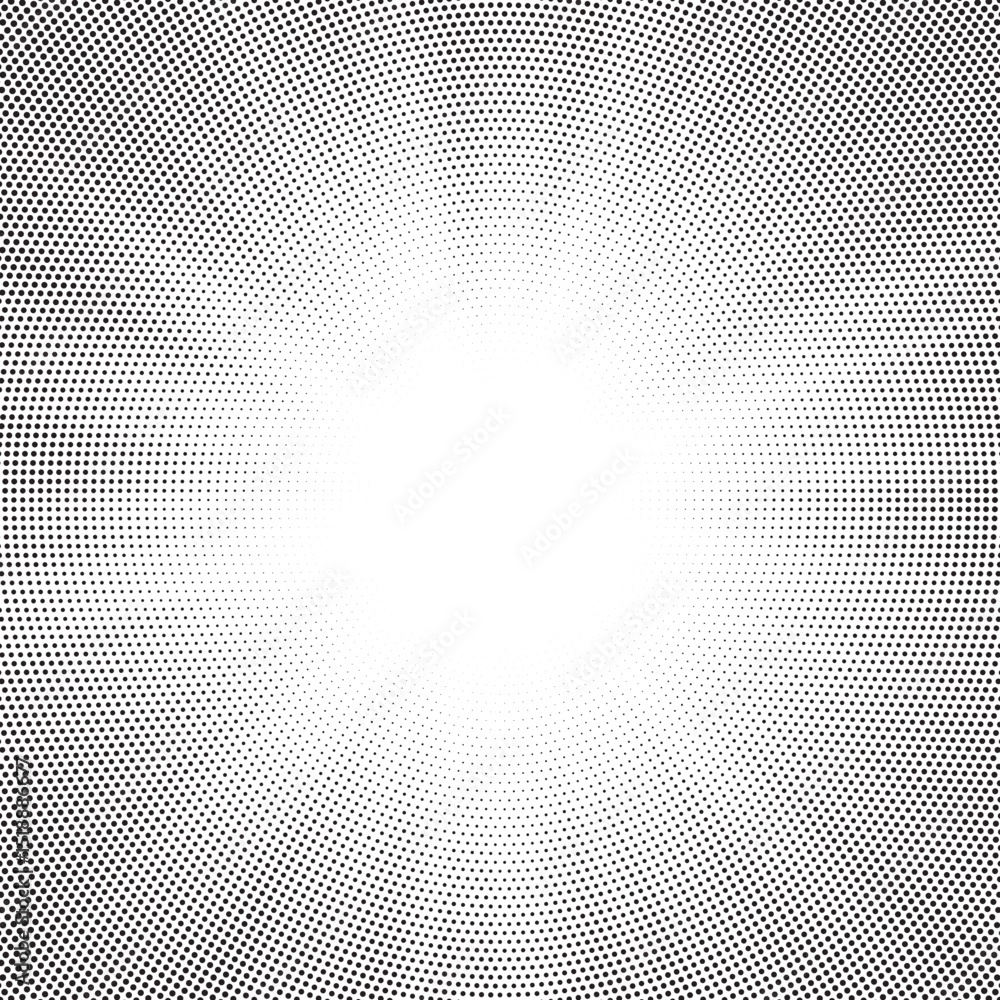 Poster Transparent PNG available Halftone gradient sun rays pattern. Abstract halftone vector dots background. monochrome dots pattern. Vector background in comic book style with sunburst rays and halftone. 