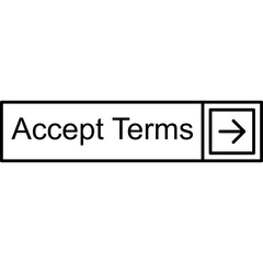 Obraz premium Accept Terms Vector Icon