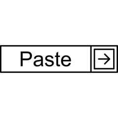 Fototapeta premium Paste Vector Icon