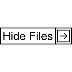 Hide Files Vector Icon
