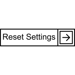 Reset Settings Vector Icon