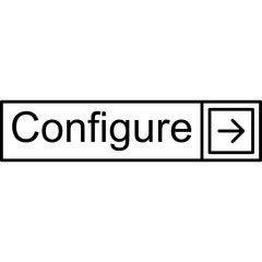 Fototapeta premium Configure Vector Icon