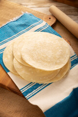 Tortillas de Harina, also called wheat tortilla, is a flat bread made with wheat flour and lard or butter, without yeast, and widely consumed daily in Mexico, especially in the north of the country.