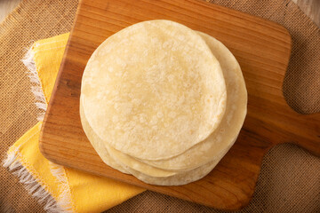 Tortillas de Harina, also called wheat tortilla, is a flat bread made with wheat flour and lard or butter, without yeast, and widely consumed daily in Mexico, especially in the north of the country.