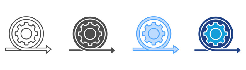 Agile Icon Set Multiple Style Collection