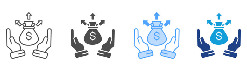 Investment Icon Set Multiple Style Collection