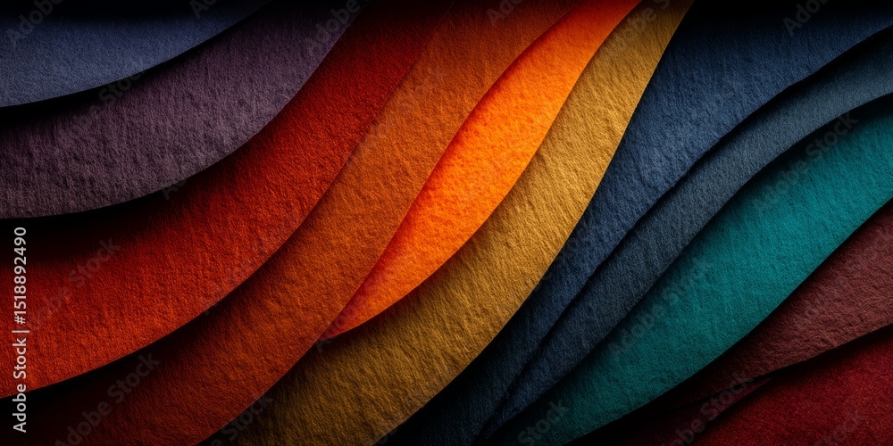 Poster vibrant abstract background with colorful waves for creative design projects