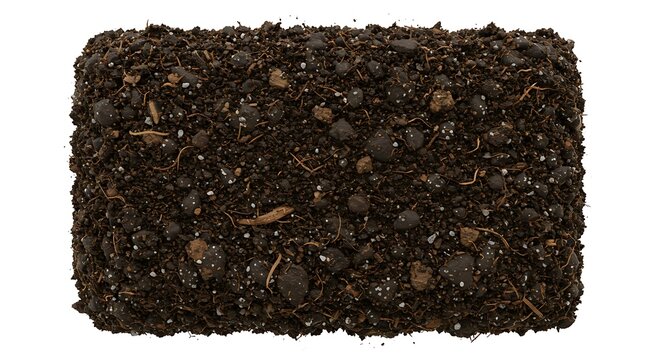 Potting soil rectangular block - Powered by Adobe