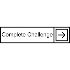 Fototapeta premium Complete Challenge Vector Icon