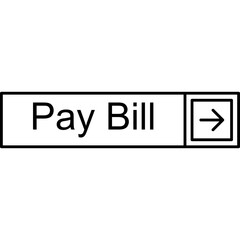 Fototapeta premium Pay Bill Vector Icon