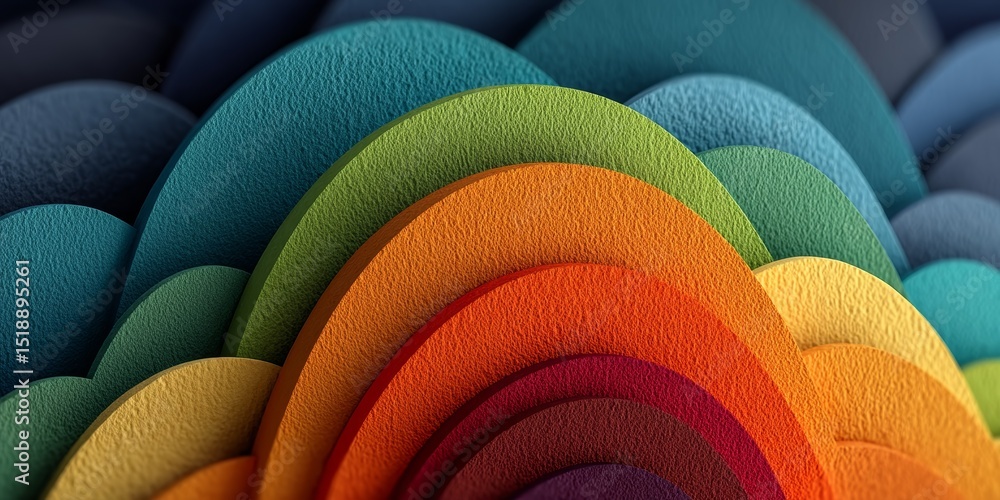 Poster colorful layered abstract background with modern textures and shapes for design projects