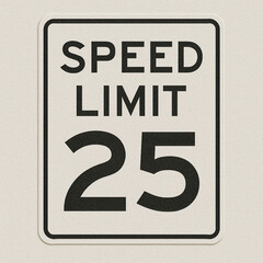 speed limit sign