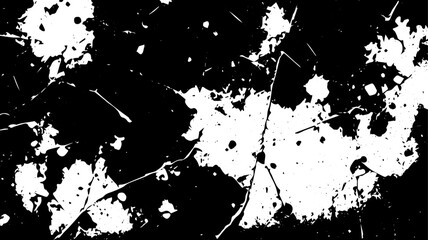 Black and White Grunge Splatter Texture, Dynamic Abstract Paint Drip Background for Urban and Artistic Design Projects