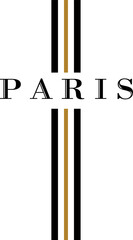 Elegant Paris Typography - Serif Capital Letters with Cross-Like Design