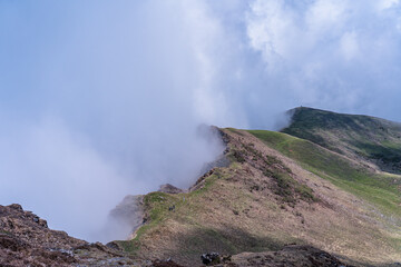 panoramic view of mountain Cliff in Dhading, Nepal