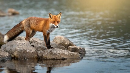 red fox in the wild