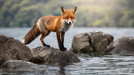 red fox in the wild