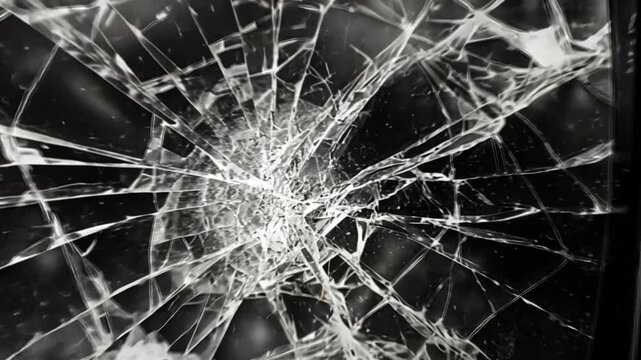 broken tv effect black and white screen