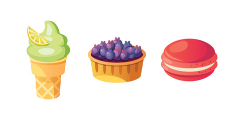 Delicious Dessert Cake Set