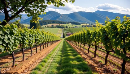 landscapes picturesque vineyard with wine tasting tours