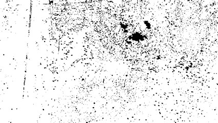 Grain noise particles. Rusted white effect. Grunge design elements. Distressed black texture. Dark grainy texture on white background. Dust overlay textured.
