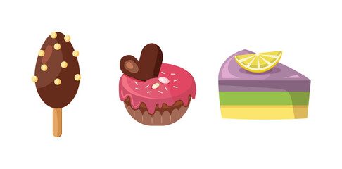 Delicious Dessert Cake Set