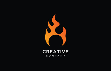 Best Fire flame symbol,  logo design idea 