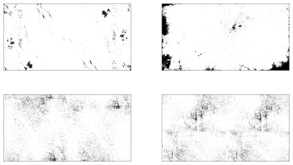 Black vertical dotted textured element collection. Noise grain dot work shapes. Vanishing engraved shade effects bundle. 